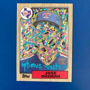 Optimus Volts, Jose Guzman Baseball Card, 1 of 1